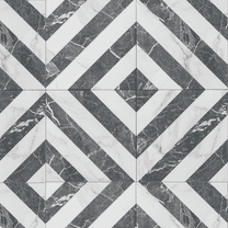 The Tile Life Palace Dark Gray Porcelain Floor and Wall Tile, 8" x 8", 25-Piece