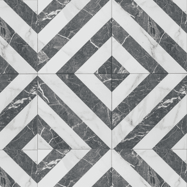 The Tile Life Palace Dark Gray Porcelain Floor and Wall Tile, 8" x 8", 25-Piece