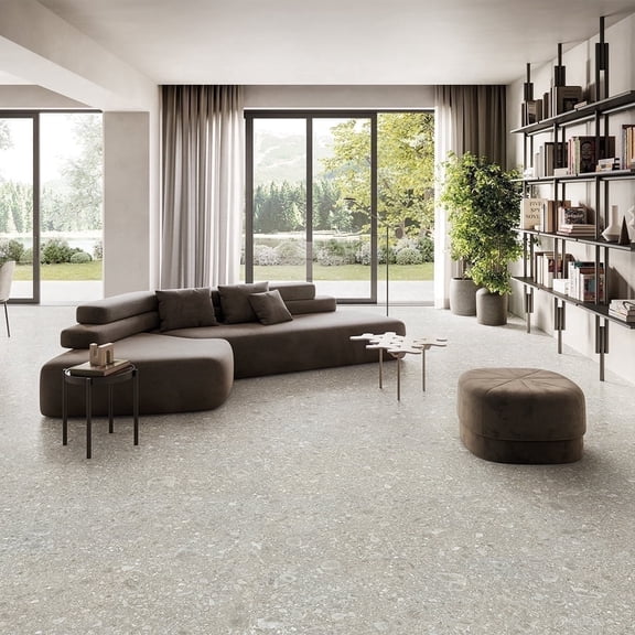 The Tile Life Pantheon Terrazzo Cenere Matte Porcelain Floor & Wall Tile, 4 x 4 in, 1-Piece Sample