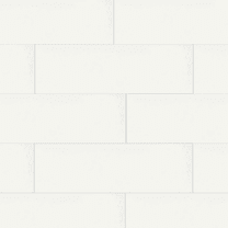 The Tile Life Penthouse White Porcelain Subway Tile - 4 x 12 in. - Glossy - 20-Piece - Floor, Wall, Backsplash