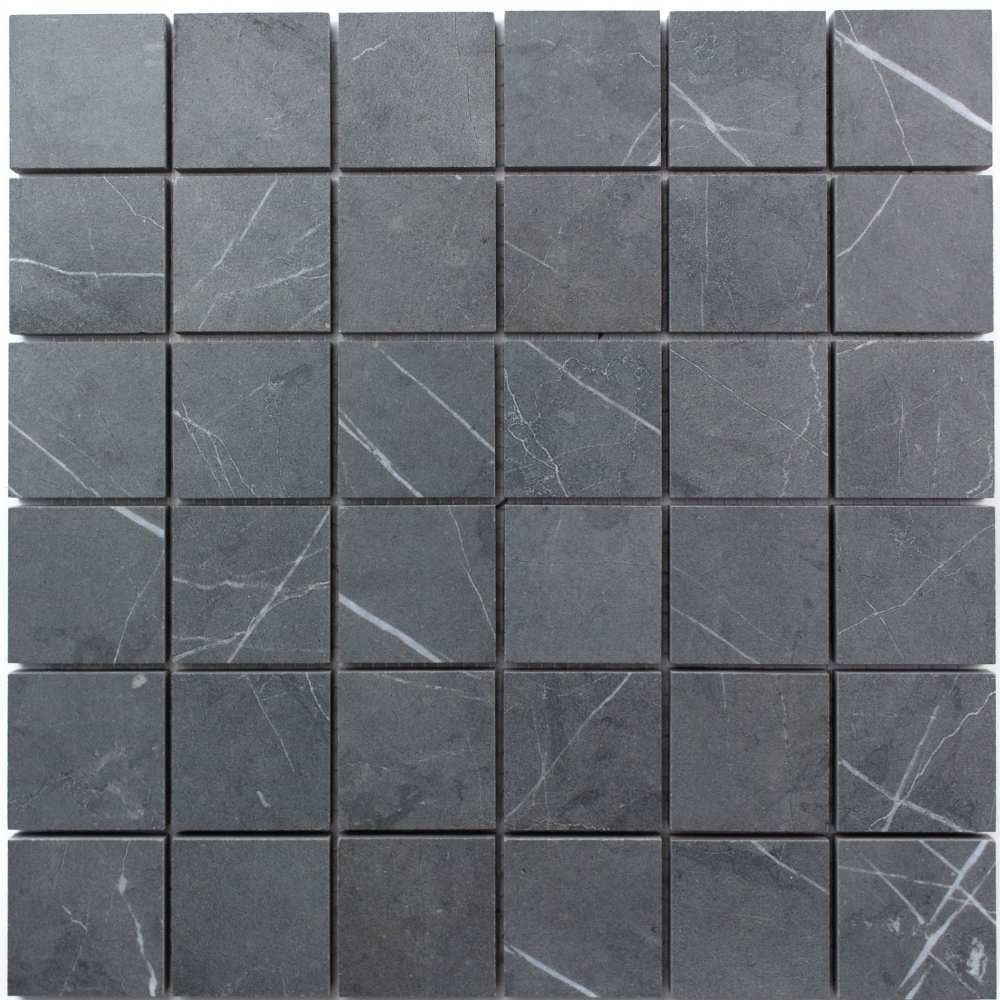 Image showcasing The Tile Life Penthouse Charming Amber Porcelain Grid Mosaic Tile ...