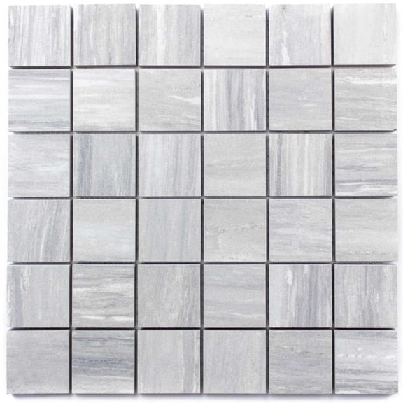 The Tile Life Penthouse 4" x 4" Pearl Attraction Matte Porcelain Mosaic Tile Sample 1 Piece