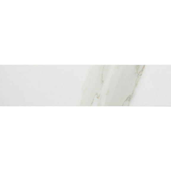 The Tile Life Porto Calacatta Gold Porcelain Subway Tile Sample - 3 x 4 in. - Glossy - 1-Piece - Floor, Wall, Backsplash