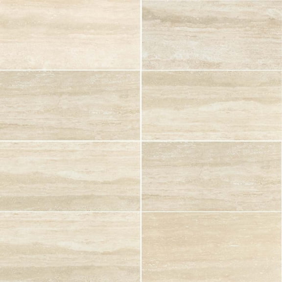 The Tile Life Porto 4" x 4" Travertine Matte Porcelain Tile Sample, 1 Piece