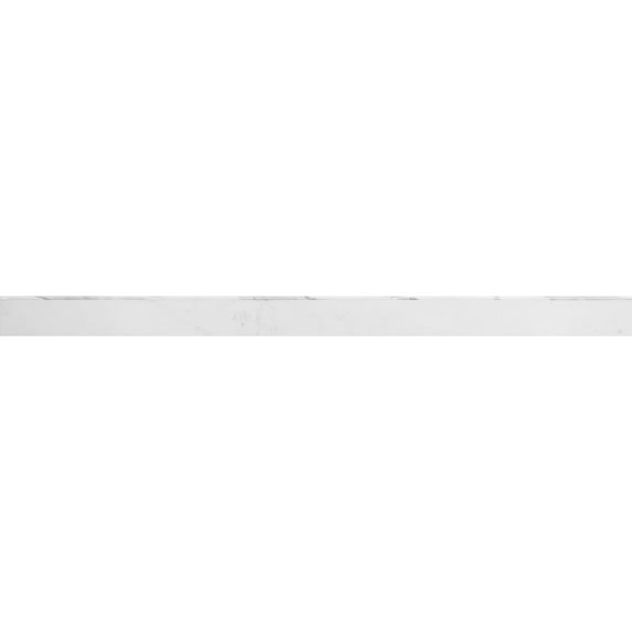 The Tile Life Porto Calacatta Porcelain Bullnose Tile Trim - 2 x 24 in. - Glossy - 1-Piece