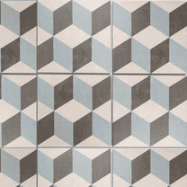The Tile Life Prism Grey Porcelain Floor and Wall Tile, 9" x 9", 20-Piece