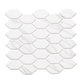 thumbnail image 1 of The Tile Life Recycled Serenity Carrara Matte Glass Mosaic Wall Tile, 4 x 4 in, 1-Piece Sample, 1 of 12