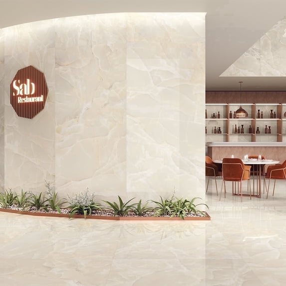 The Tile Life Riptide 4" x 4" Sable Polished Onyx Porcelain Tile Sample, 1 Piece