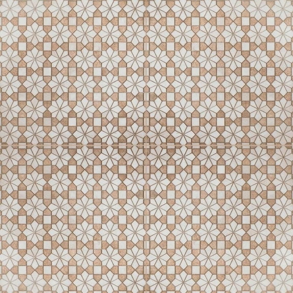 The Tile Life Roman Road 8" x 8" Bejmat Glossy Porcelain Tile Sample