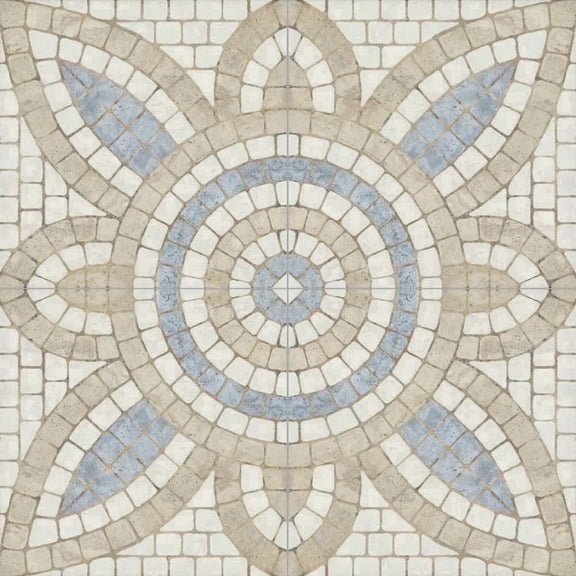 The Tile Life Roman Road 8" x 8" Malta Satin Porcelain Floor and Wall Tile, Case of 25