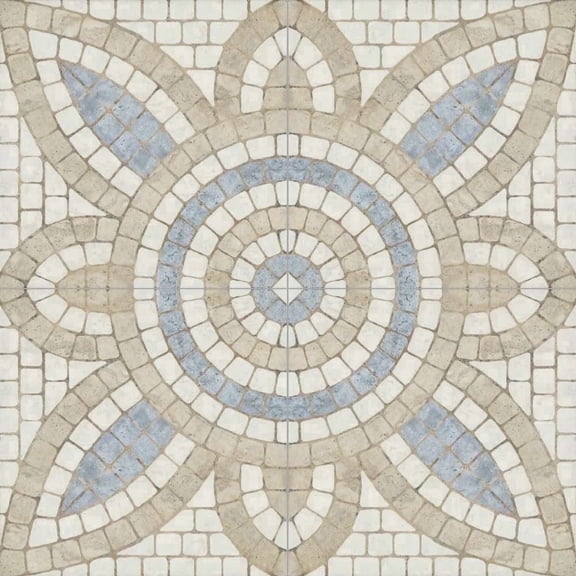 The Tile Life Roman Road 8" x 8" Malta Satin Porcelain Floor and Wall Tile, Case of 25