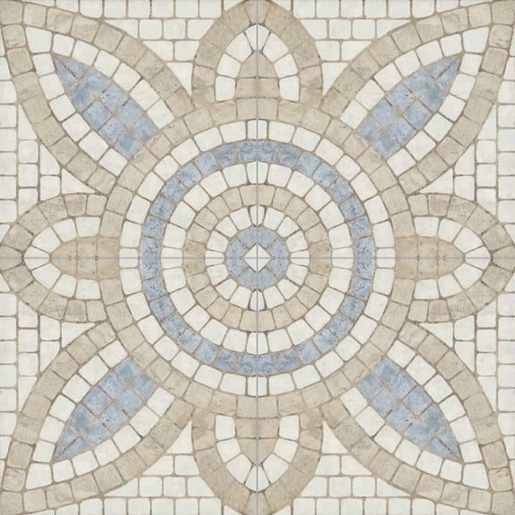 The Tile Life Roman Road 8" x 8" Malta Satin Porcelain Floor and Wall Tile, Case of 25