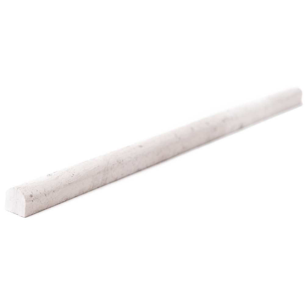 Santorini Wooden White Marble Pencil Liner Wall Tile Trim