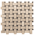 thumbnail image 1 of The Tile Life Santorini Basketweave 12" x 12" Taupe Marble Mosaic Floor and Wall Tile, 1 Sheet, 1 of 2
