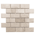 thumbnail image 1 of Sample - The Tile Life Santorini Beveled Crema Marfil Marble Subway Mosaic Tile - 12 x 12 in. - Polished - 1-Piece - Wall, Backsplash, 1 of 3