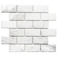 thumbnail image 1 of The Tile Life Santorini Beveled Volakas Marble Subway Mosaic Tile - 12 x 12 in. - Polished - 1-Piece - Wall, Backsplash, 1 of 8