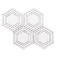 thumbnail image 1 of The Tile Life Santorini Hexagon Carrara Honed Marble Mosaic Tile 12x12 in 1-Piece, 1 of 3