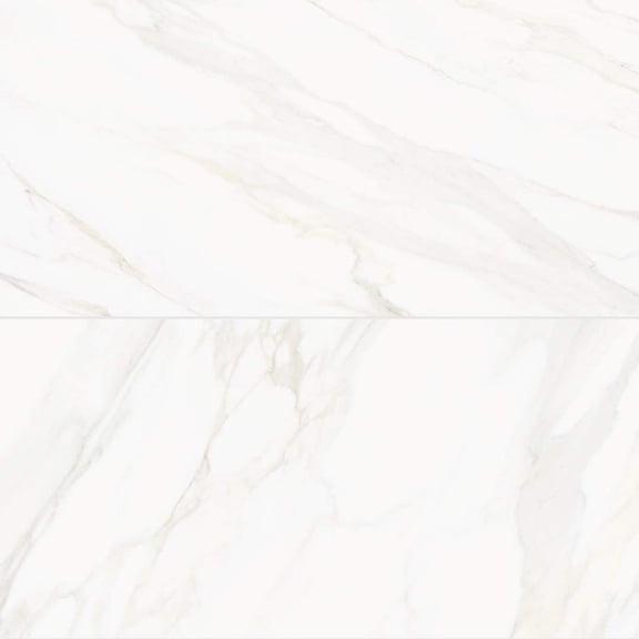 The Tile Life Savannah 4" x 4" White Polished Porcelain Tile Sample, 1 Piece