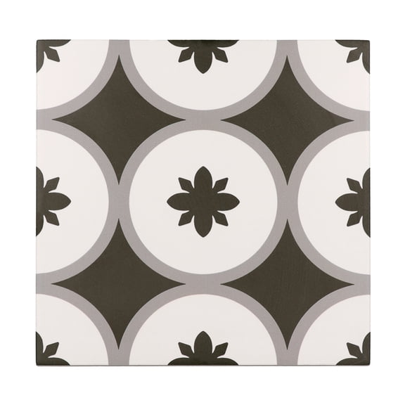 The Tile Life Seville Art 8" x 8" Copenhagen Matte Porcelain Tile Sample, 1 Piece