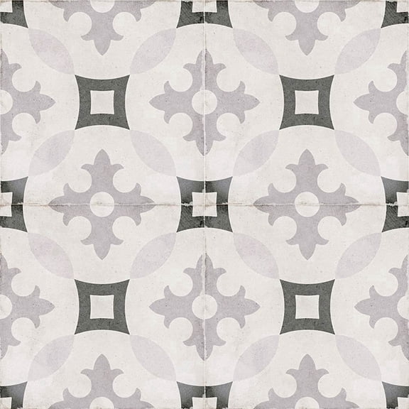 The Tile Life Seville Art 8" x 8" Karlsplatz Matte Porcelain Floor and Wall Tile, Case (25 Tiles)