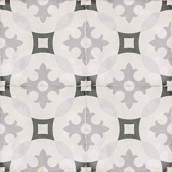 The Tile Life Seville Art 8" x 8" Karlsplatz Matte Porcelain Floor and Wall Tile, Case (25 Tiles)