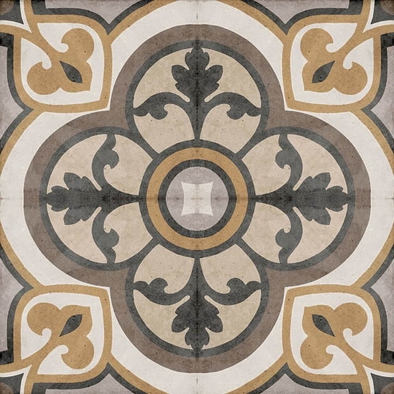The Tile Life Seville Art 8" x 8" Majestic Matte Porcelain Tile Sample, 1 Piece