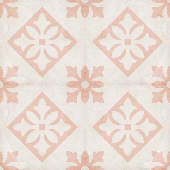 The Tile Life Seville Art 8" x 8" Padua Pink Matte Porcelain Tile Sample, 1 Piece