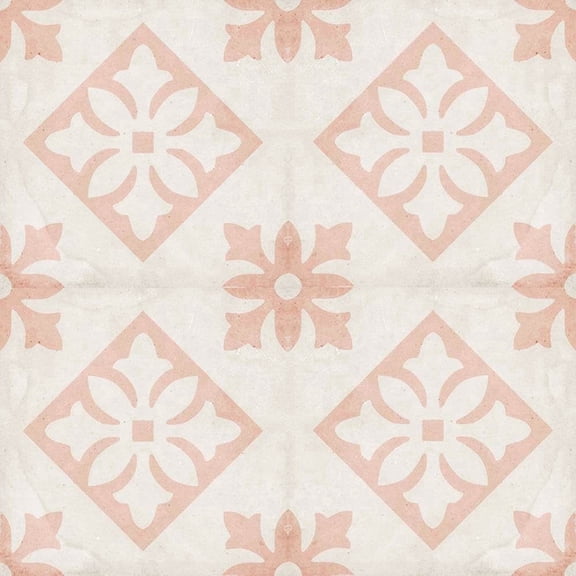 The Tile Life Seville Art 8" x 8" Padua Pink Matte Porcelain Tile Sample, 1 Piece