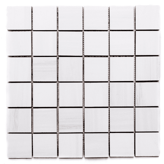 The Tile Life Soho Blanco Matte Porcelain Mosaic Floor & Wall Tile, 4 x 4 in, 1-Piece Sample