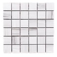 thumbnail image 1 of The Tile Life Soho 2" x 2" Silver Matte Dolomite Marble Look Mosaic Floor and Wall Tile Case of 4, 1 of 7