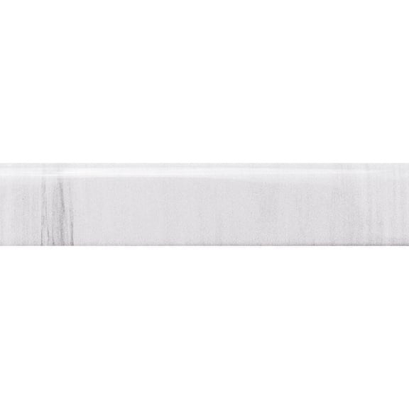 The Tile Life Soho 2" x 10" Silver Ceramic Bullnose Tile