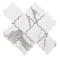thumbnail image 1 of The Tile Life Stately Arabesque Calacatta Polished Porcelain Mosaic Floor & Wall Tile, 11 x 12 in, 6-Piece, 1 of 9