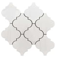 thumbnail image 1 of The Tile Life Stately Arabesque Dolomite Polished Porcelain Mosaic Floor & Wall Tile, 11 x 12 in, 1-Piece, 1 of 10