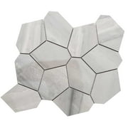 The Tile Life Stately Oasis Alaska Gray 14x16 Porcelain Mosaic Tile - Case of 6 (8.94 Sq. ft.)