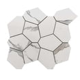 thumbnail image 1 of The Tile Life Stately Oasis 14" x 16" Calacatta Polished Porcelain Mosaic Tile 6-Piece, 1 of 14