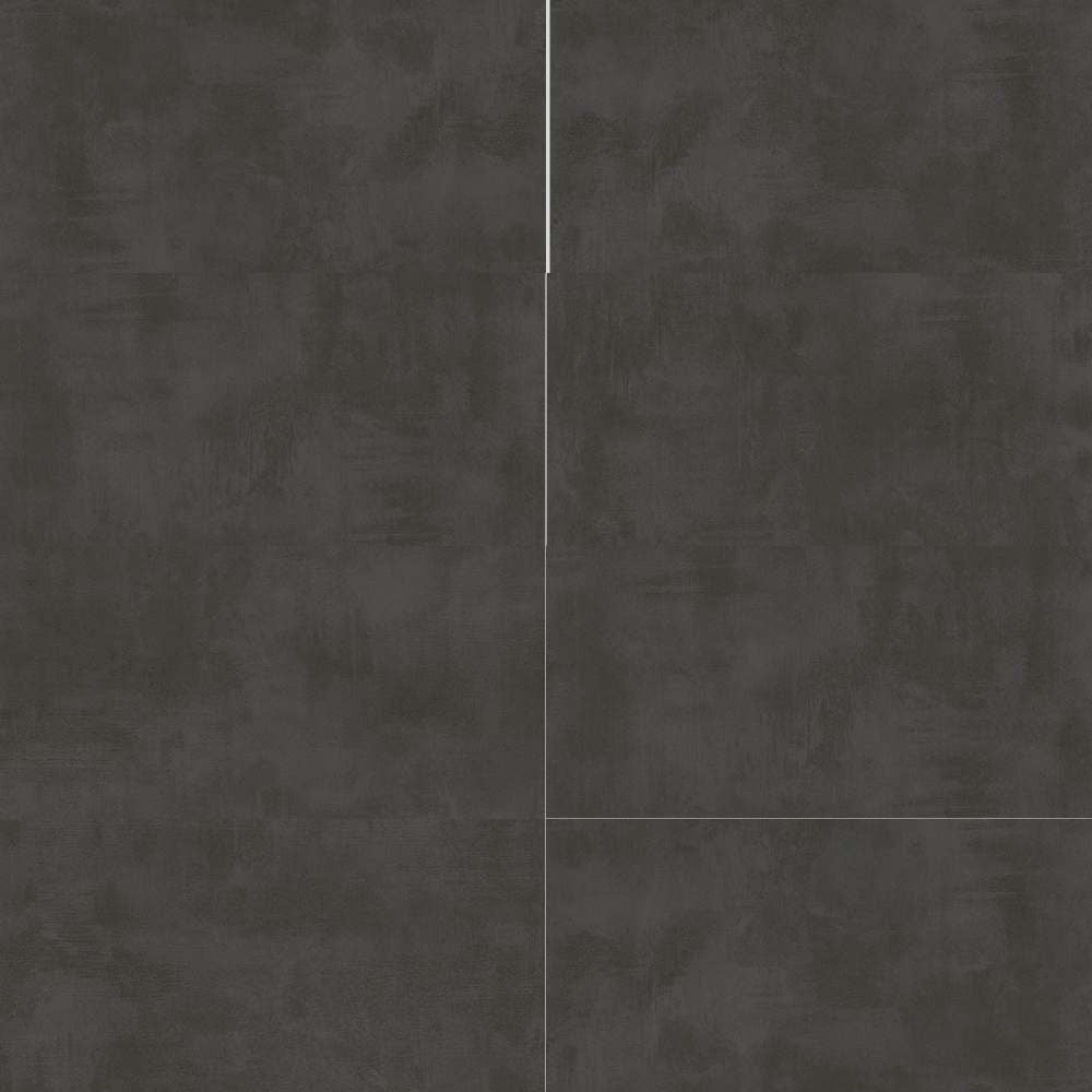 Large Black Matte Porcelain Concrete Look Floor and Wall Tile