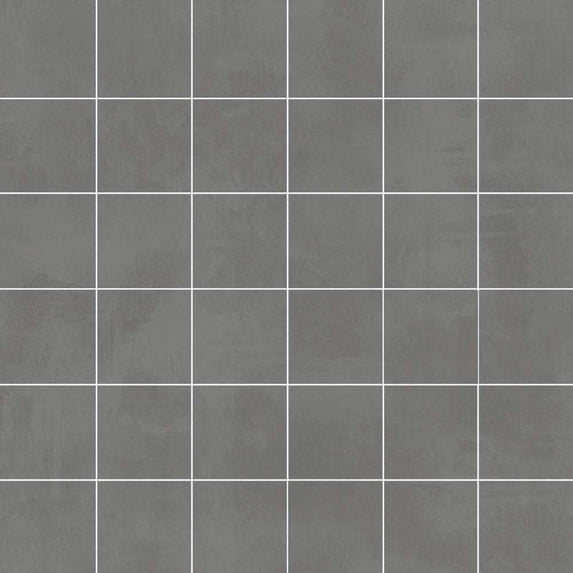 The Tile Life Studio 2" x 2" Gris Matte Porcelain Mosaic Floor and Wall Tile 1 Sheet