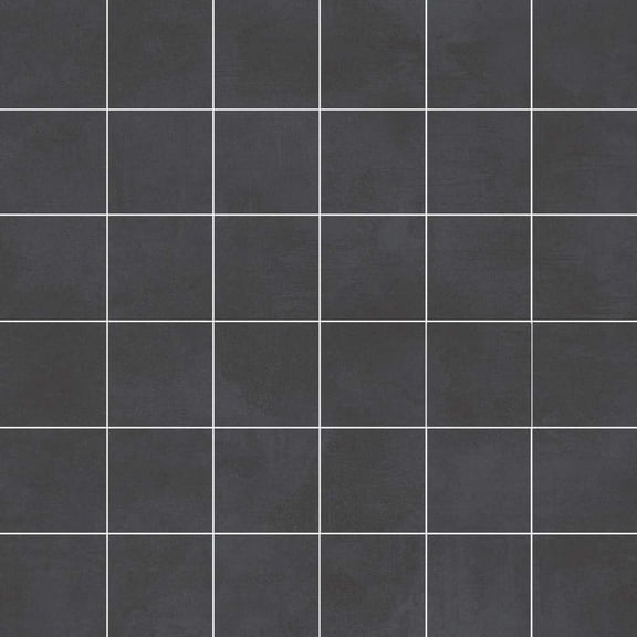 The Tile Life Studio 4" x 4" Black Matte Porcelain TIle Sample, 1 Piece