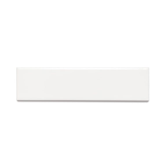 The Tile Life Subway Art 2" x 8" White Glossy Ceramic Wall Tile Case of 60