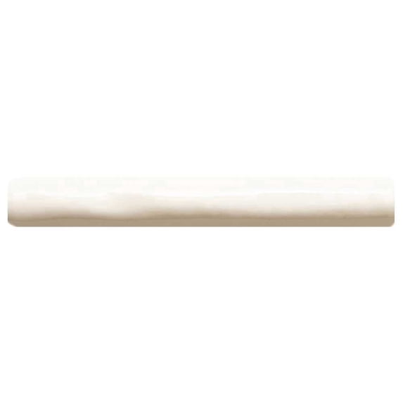 The Tile Life Talavera 1" x 6" Biscuit Handmolded Look Glossy Ceramic Pencil Liner