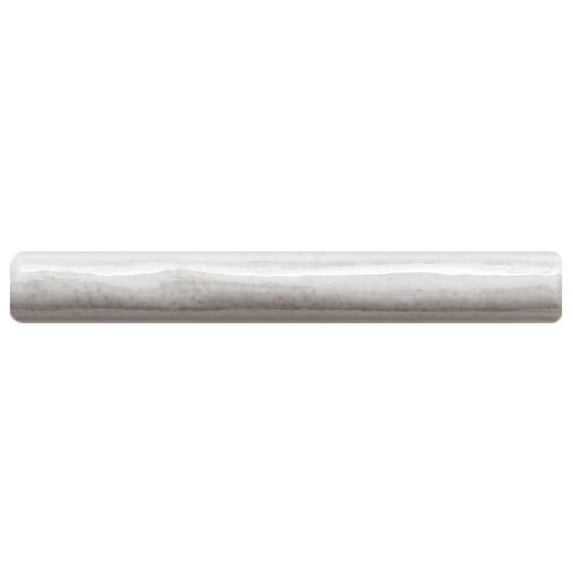 The Tile Life Talavera 1" x 6" Smoke Handmolded Look Glossy Ceramic Pencil Liner