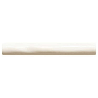 The Tile Life Talavera Biscuit Ceramic Pencil Liner - 1 x 6 in. - Glossy - 1-Piece