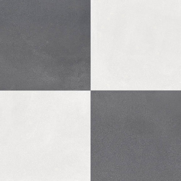 The Tile Life Terrazzo 2.0 24" x 24" Checkerboard #2 Matte Porcelain Floor and Wall Tile, Case (6 Tiles)