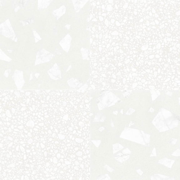 The Tile Life Terrazzo 2.0 24" x 24" Checkerboard #24 Matte Porcelain Floor and Wall Tile, Case (6 Tiles)