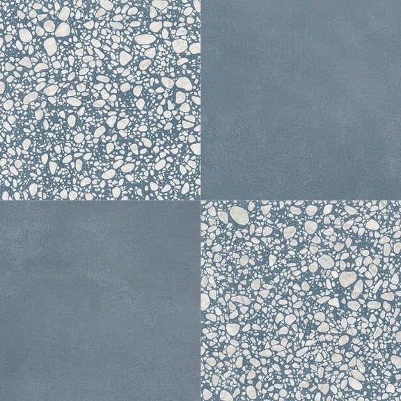 The Tile Life Terrazzo 2.0 4" x 4" Checkerboard #21 Matte Porcelain Tile Sample