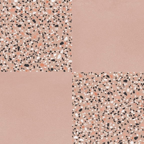The Tile Life Terrazzo 2.0 4" x 4" Checkerboard #30 Matte Porcelain Tile Sample, 1 Piece