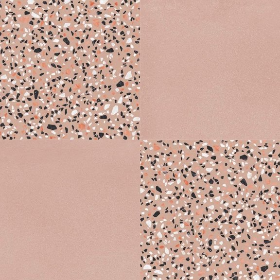 The Tile Life Terrazzo 2.0 4" x 4" Checkerboard #30 Matte Porcelain Tile Sample, 1 Piece