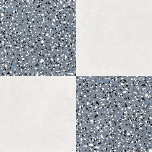 The Tile Life Terrazzo 2.0 4" x 4" Checkerboard #8 Matte Porcelain Tile Sample