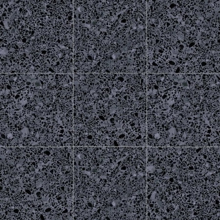 The Tile Life Terrazzo 8" x 8" Grafito Blue Matte Porcelain Floor and Wall Tile Case of 25