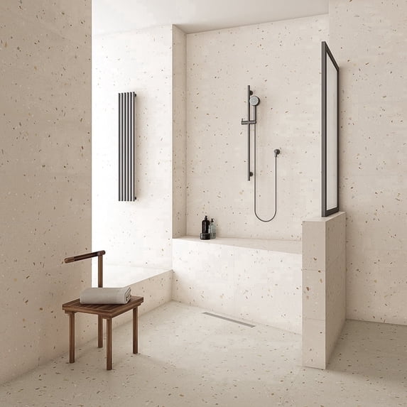 The Tile Life Terrazzo 24" x 24" Tutti Frutti Matte Porcelain Floor and Wall Tile Case of 4